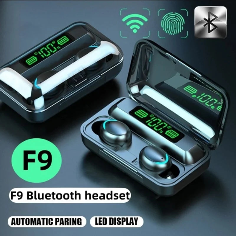 TWS F9-5 Bluetooth Oordopjes – Draadloze Oortelefoons met HiFi Stereo Geluid